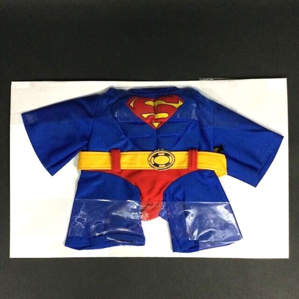 Build-A-Bear - Superman Costume - Blue - No Cape Or Boots - Superhero Outfit